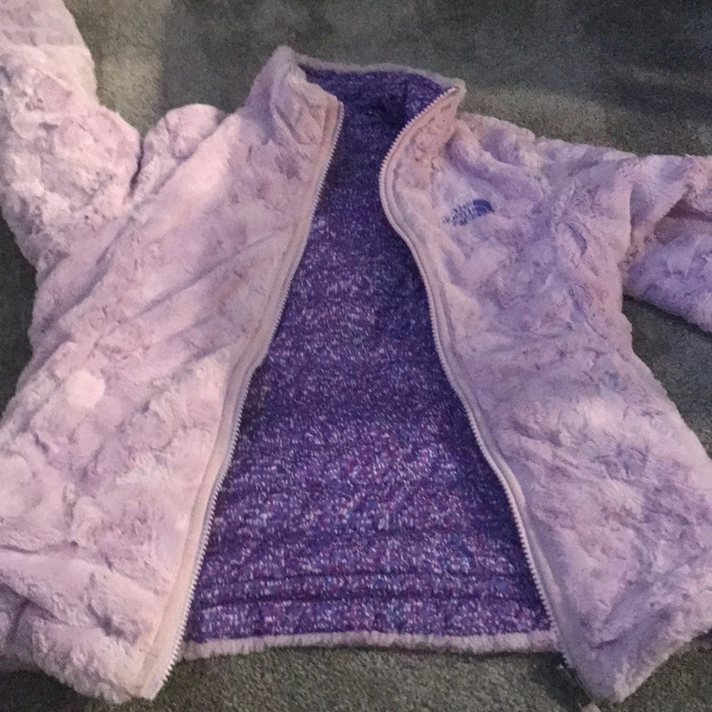 North face girls reversible coat $40